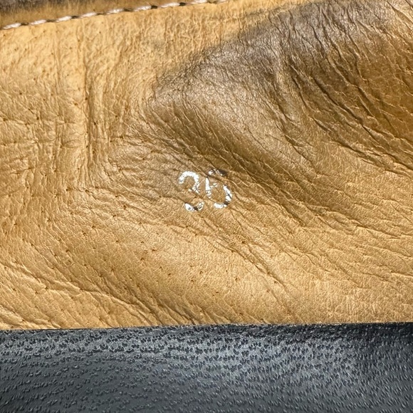 Miu Miu Womens Skate Shoes Black Leather Slip On Metal Cap Toe Size 36 Flats - Picture 5 of 8